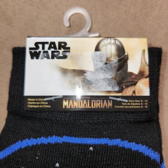 NEW Disney Star Wars Mandalorian 2 Pack The Child Crews Socks Men's Size 6-12 - Picture 5 of 6